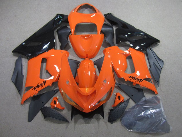 ABS Kit Carenatura Kawasaki ZX6R 05-06 - Arancia Nero Ninja ABS Kit Carenatura Kawasaki ZX6R 05-06 - Arancia Nero Ninja