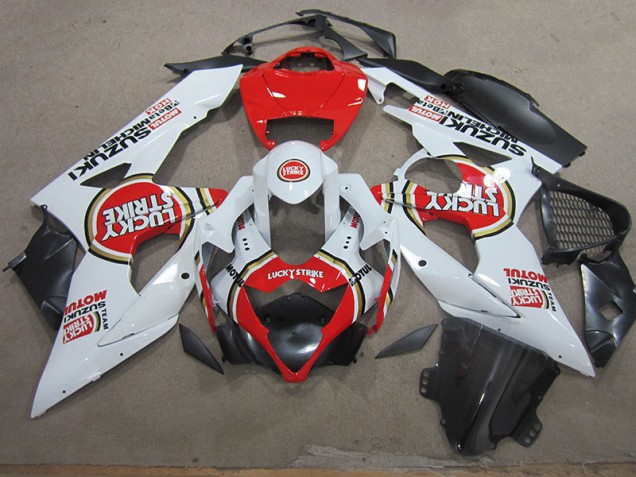 ABS Kit Carenatura Suzuki GSXR 1000 K5 05-06 - Bianco Lucky Strike Rosso Motul ABS Kit Carenatura Suzuki GSXR 1000 K5 05-06 - Bianco Lucky Strike Rosso Motul