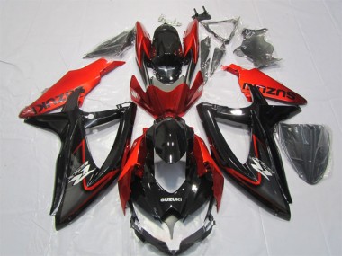ABS Kit Carenatura Suzuki GSXR 1000 K7 07-08 - Nero Rosso