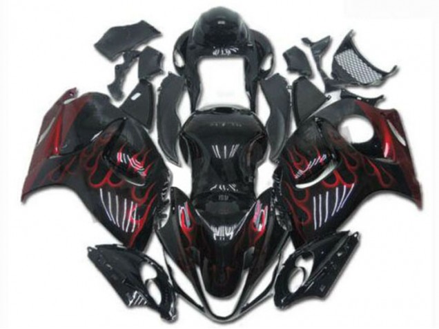 ABS Kit Carenatura Suzuki GSXR 1300 Hayabusa 08-19 - Nero Rosso ABS Kit Carenatura Suzuki GSXR 1300 Hayabusa 08-19 - Nero Rosso
