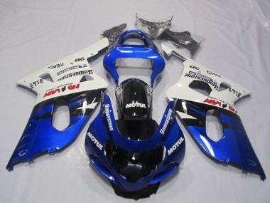 ABS Kit Carenatura Suzuki GSXR 600 K1 K2 K3 01-03 - Blu Bianco Motul