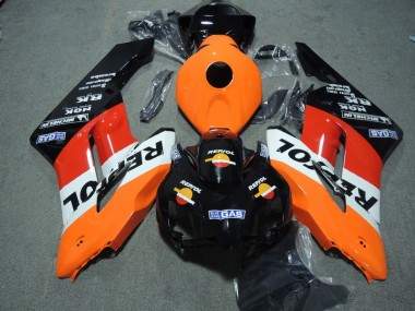 ABS Kits Carenatura Honda CBR 1000 RR 04-05 - Nero Arancia Repsol