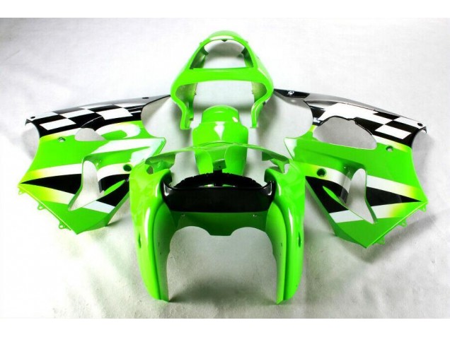 ABS Kits Carenatura Kawasaki ZX6R 00-02 - Verde Nero Bianco ABS Kits Carenatura Kawasaki ZX6R 00-02 - Verde Nero Bianco
