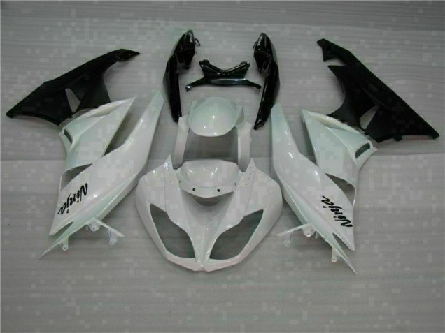 ABS Kits Carenatura Kawasaki ZX6R 09-12 - Bianco Nero ABS Kits Carenatura Kawasaki ZX6R 09-12 - Bianco Nero