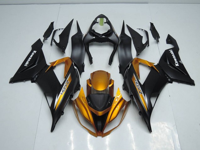 ABS Kits Carenatura Kawasaki ZX6R 13-18 - Nero Oro ABS Kits Carenatura Kawasaki ZX6R 13-18 - Nero Oro