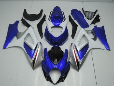 ABS Kits Carenatura Suzuki GSXR 1000 K7 07-08 - Blu Bianco