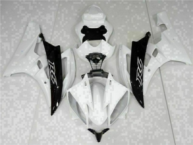 ABS Kits Carenatura Yamaha R6 06-07 - Bianco Nero ABS Kits Carenatura Yamaha R6 06-07 - Bianco Nero