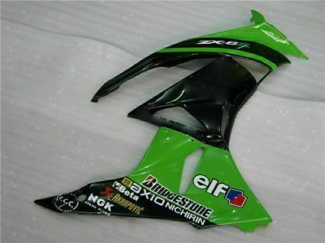 ABS Kits Carene Kawasaki ZX6R 09-12 - Verde Nero ABS Kits Carene Kawasaki ZX6R 09-12 - Verde Nero