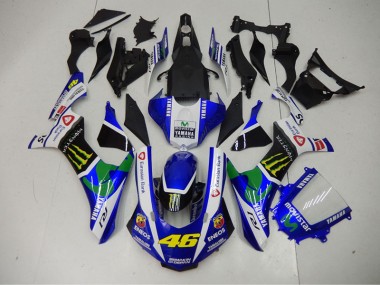 ABS Kits Carene Yamaha R1 15-19 - Blu Blu Bianco ENEOS Movistar 46