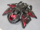 ABS Plastica & Carena Kawasaki ZX14R ZZR 1400 06-11 - Nero Rosso ABS Plastica & Carena Kawasaki ZX14R ZZR 1400 06-11 - Nero Rosso