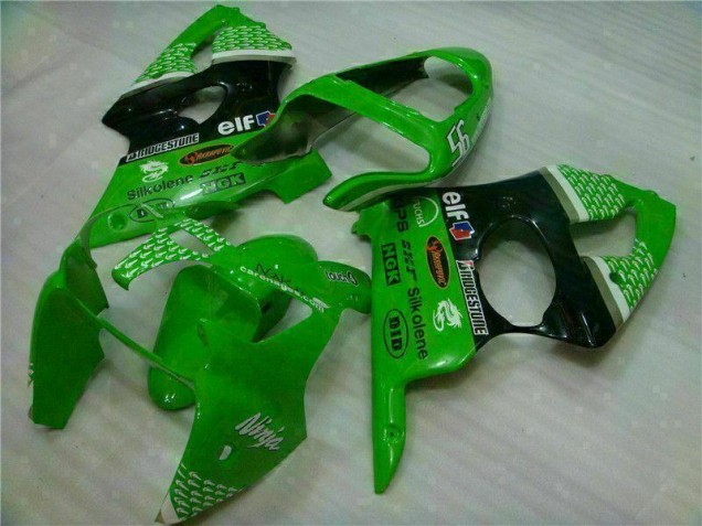 ABS Plastica & Carena Kawasaki ZX6R 00-02 - Verde Nero ABS Plastica & Carena Kawasaki ZX6R 00-02 - Verde Nero