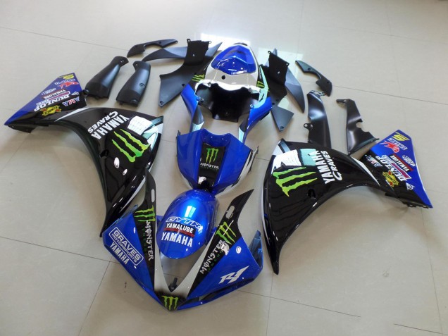 ABS Plastica & Carena Yamaha R1 09-11 - Blu Nero Monster ABS Plastica & Carena Yamaha R1 09-11 - Blu Nero Monster