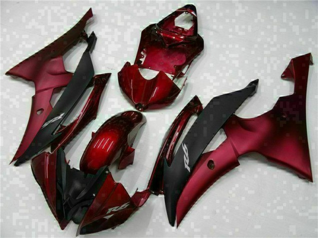 ABS Plastica & Carena Yamaha R6 08-16 - Rosso Nero ABS Plastica & Carena Yamaha R6 08-16 - Rosso Nero