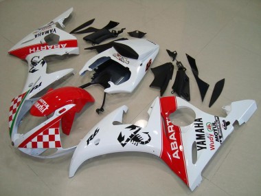 ABS Plastica & Carenatura Yamaha R6 03-05 - Rosso Bianco