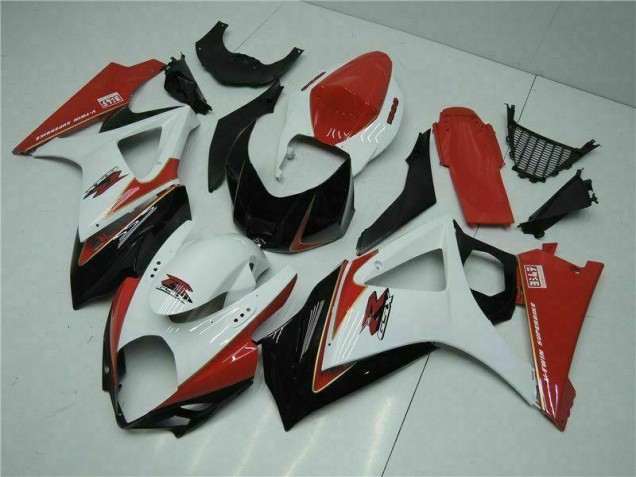 ABS Plastica & Carene Suzuki GSXR 1000 K7 07-08 - Rosso Bianco ABS Plastica & Carene Suzuki GSXR 1000 K7 07-08 - Rosso Bianco