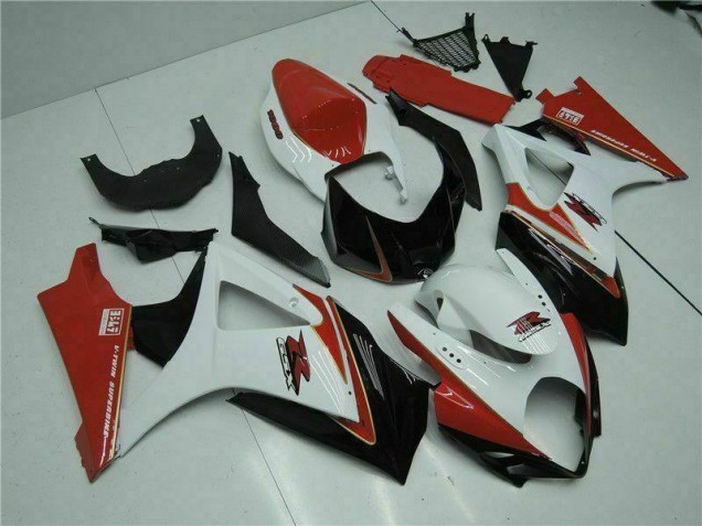 ABS Plastica & Carene Suzuki GSXR 1000 K7 07-08 - Rosso Bianco ABS Plastica & Carene Suzuki GSXR 1000 K7 07-08 - Rosso Bianco