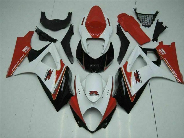 ABS Plastica & Carene Suzuki GSXR 1000 K7 07-08 - Rosso Bianco ABS Plastica & Carene Suzuki GSXR 1000 K7 07-08 - Rosso Bianco
