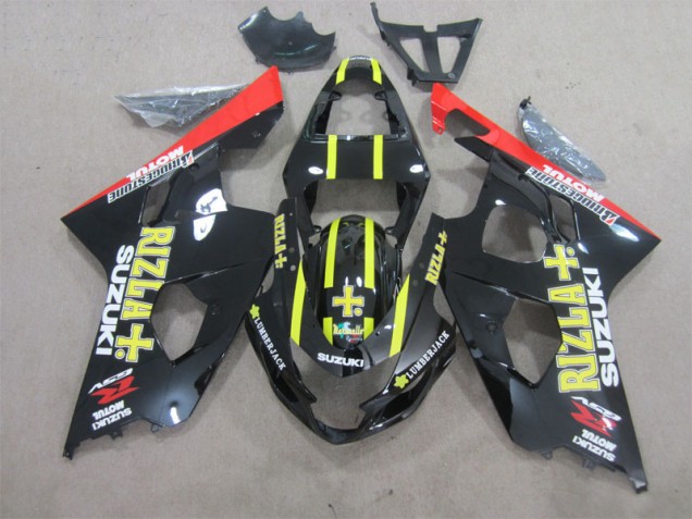 ABS Plastica & Carene Suzuki GSXR 600 K4 04-05 - Nero Giallo Rizla ABS Plastica & Carene Suzuki GSXR 600 K4 04-05 - Nero Giallo Rizla