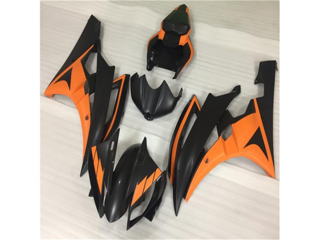 ABS Plastica & Carene Yamaha R6 06-07 - Arancia Nero ABS Plastica & Carene Yamaha R6 06-07 - Arancia Nero