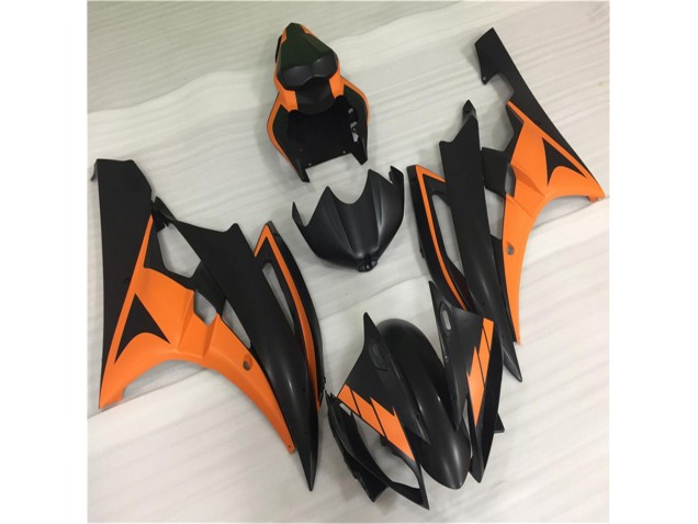 ABS Plastica & Carene Yamaha R6 06-07 - Arancia Nero ABS Plastica & Carene Yamaha R6 06-07 - Arancia Nero