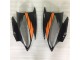 ABS Plastica & Carene Yamaha R6 06-07 - Arancia Nero ABS Plastica & Carene Yamaha R6 06-07 - Arancia Nero