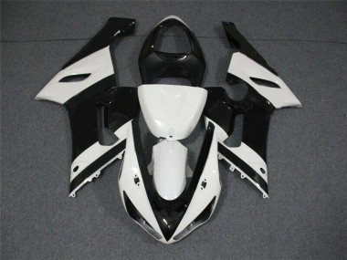 ABS Plastica Kawasaki ZX6R 05-06 - Nero Bianco
