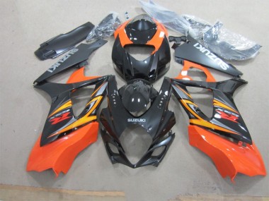 ABS Plastica Suzuki GSXR 1000 K7 07-08 - Nero Arancia