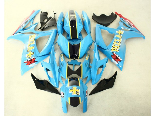ABS Plastica Suzuki GSXR 600 / 750 K6 06-07 - Blu Nero ABS Plastica Suzuki GSXR 600 / 750 K6 06-07 - Blu Nero