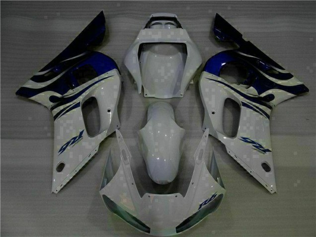 ABS Plastica Yamaha R6 98-02 - Bianco Blu ABS Plastica Yamaha R6 98-02 - Bianco Blu