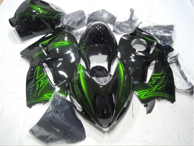 Carena Suzuki GSXR 1300 Hayabusa 96-07 - Nero Verde Carena Suzuki GSXR 1300 Hayabusa 96-07 - Nero Verde
