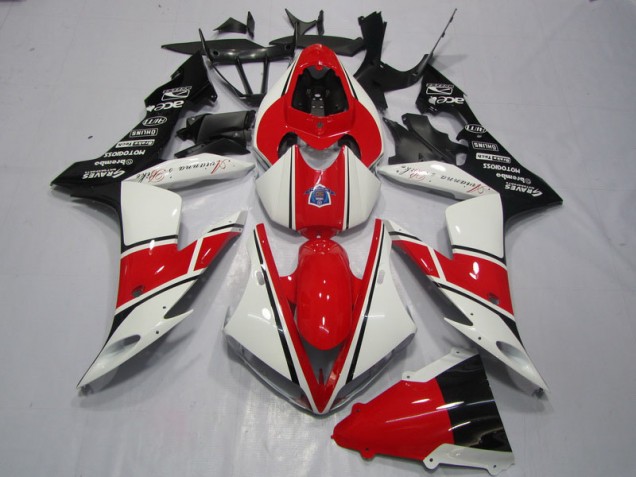 Carena Yamaha R1 04-06 - Rosso Bianco Nero Carena Yamaha R1 04-06 - Rosso Bianco Nero