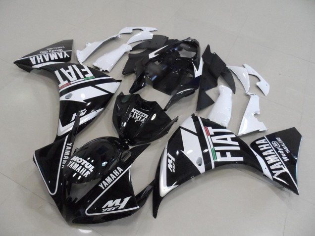Carena Yamaha R1 09-11 - Nero Bianco Fiat Carena Yamaha R1 09-11 - Nero Bianco Fiat