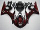 Carena Yamaha R6 03-05 - Nero Rosso Fiamma Carena Yamaha R6 03-05 - Nero Rosso Fiamma