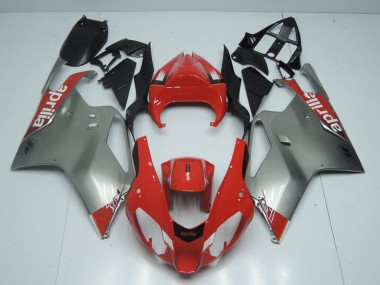 Carene Aprilia RSV 1000 03-06 - Argento & Rosso