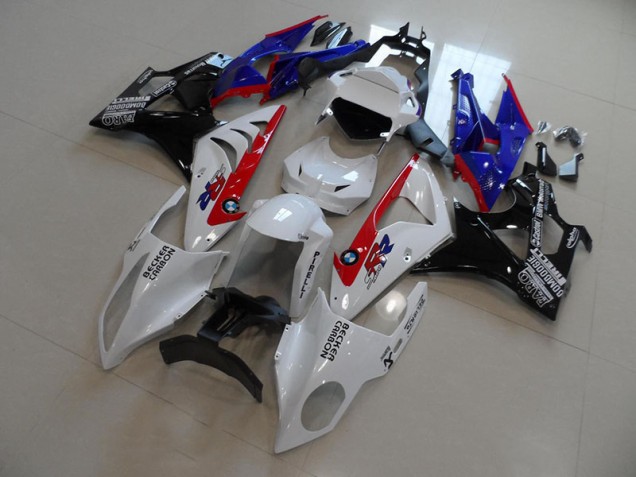 Carene BMW S1000RR 09-14 - Bianco Blu Rosso Becker Carbon Carene BMW S1000RR 09-14 - Bianco Blu Rosso Becker Carbon