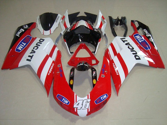 Carene Ducati 1098 07-14 - Rosso Bianco Tim 46 Carene Ducati 1098 07-14 - Rosso Bianco Tim 46