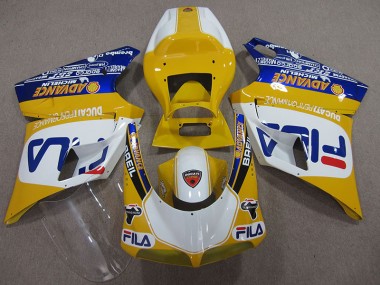 Carene Ducati 748 93-05 - Giallo Bianco Fila