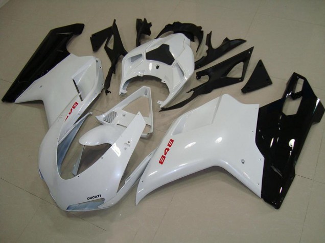 Carene Ducati 848 1098 1198 07-14 - Bianco Perla Nero