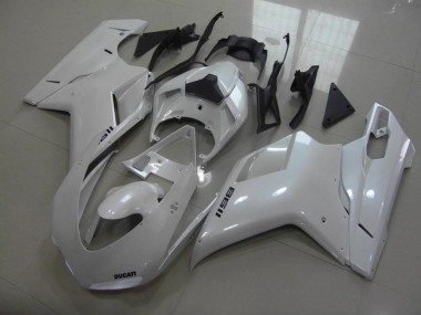 Carene Ducati 848 1098 1198 07-14 - Pear Bianco Nero Decalcomanie