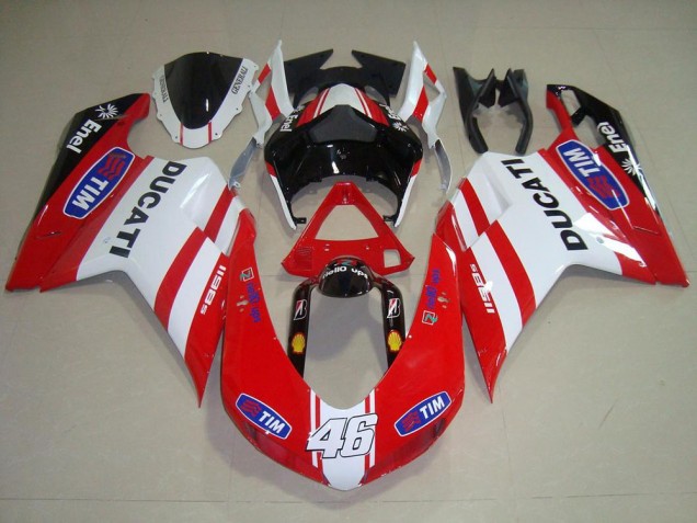 Carene Ducati 848 1098 1198 07-14 - Rosso Bianco 46 Carene Ducati 848 1098 1198 07-14 - Rosso Bianco 46