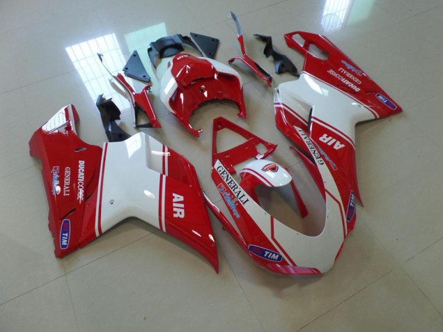 Carene Ducati 848 1098 1198 07-14 - Rosso & Bianco Air Carene Ducati 848 1098 1198 07-14 - Rosso & Bianco Air