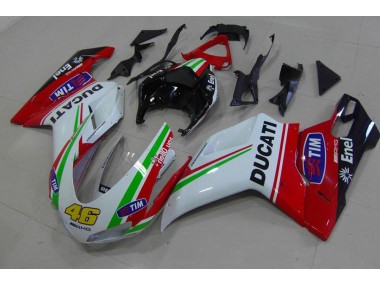 Carene Ducati 848 1098 1198 07-14 - Rosso Bianco Giallo 46