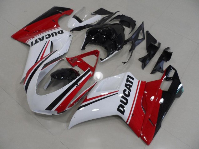 Carene Ducati 848 1098 1198 07-14 - Rosso Bianco Nero Carene Ducati 848 1098 1198 07-14 - Rosso Bianco Nero