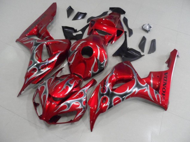 Carene Honda CBR 1000 RR 06-07 - Rosso con Nero Grigio Fiamma
