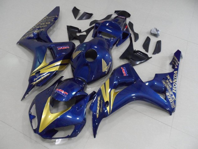 Carene Honda CBR 1000 RR 06-07 - Scuro Blu con Oro Banda