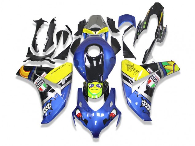 Carene Honda CBR 1000 RR 08-11 - Blu Squalo Carene Honda CBR 1000 RR 08-11 - Blu Squalo