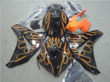 Carene Honda CBR 1000 RR 08-11 - Nero Arancia Fiamma