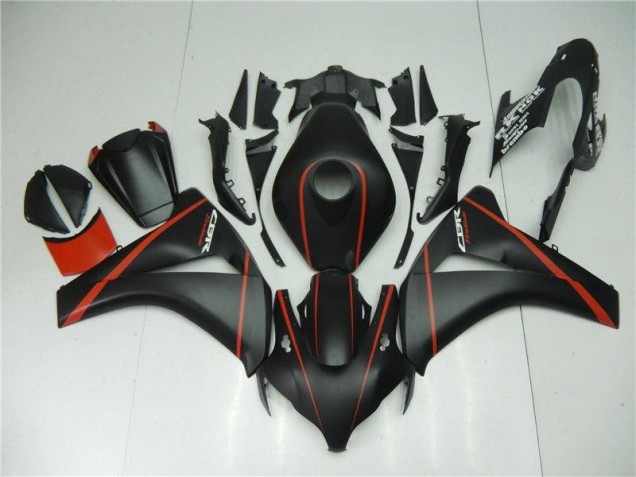 Carene Honda CBR 1000 RR 08-11 - Nero Opaco Rosso