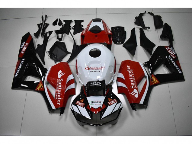 Carene Honda CBR 1000 RR 12-16 - Nero Bianco Rosso Santander Carene Honda CBR 1000 RR 12-16 - Nero Bianco Rosso Santander