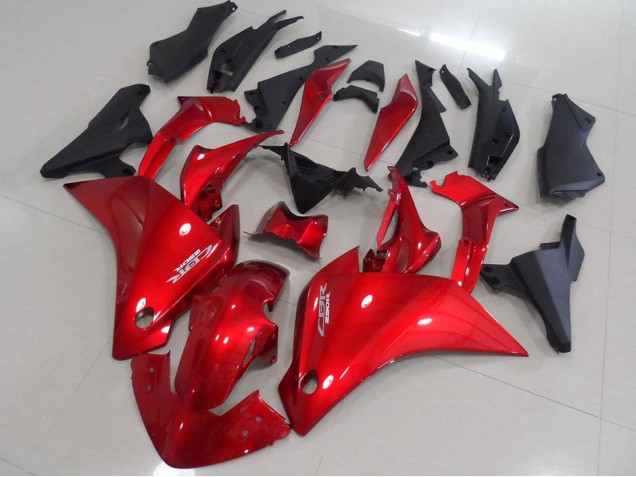 Carene Honda CBR 250 RR 11-13 - Rosso Nero Opaco Carene Honda CBR 250 RR 11-13 - Rosso Nero Opaco